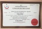 Doç. Dr. Tolga Şahin Dahiliye - İç Hastalıkları sertifikası