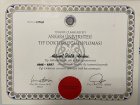 Op. Dr. Mehmet Fatih Arslan Göz Hastalıkları sertifikası