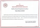Dr. Mikdat Çavdar Pratisyen Hekimlik sertifikası