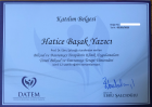 Psk. Hatice Başak Yazıcı Psikoloji sertifikası
