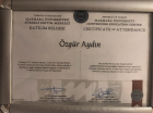 Op. Dr. Özgür Aydın Beyin ve Sinir Cerrahisi sertifikası