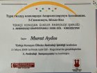 Doç. Dr. M.Murat Aydos Üroloji sertifikası
