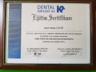 Dt. Fatma Çelik Diş Hekimi sertifikası