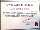 Klinik Psikolog  Serpil Endirlik Psikoloji sertifikası