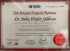 Doç. Dr. Utku Mahir Yıldırım Girişimsel Radyoloji sertifikası