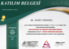 Dyt. Buket Adıgüzel Diyetisyen sertifikası