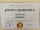 Uzm. Kl. Psk. Esin Akpınar Psikoloji sertifikası