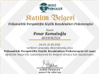 Uzm. Kl. Psk. Pınar Kemaloğlu Psikoloji sertifikası
