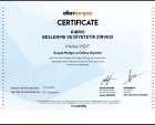 Dyt. Melike Yiğit Diyetisyen sertifikası