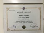 Dr. Dt. Özge Aktaş Özçıkrıkcı Diş Hekimi sertifikası