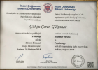 Klinik Psikolog  Göksu Gülpınar Klinik Psikolog sertifikası