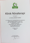 Uzm. Dr. Fatma Akkan Nöroloji (Beyin ve Sinir Hastalıkları) sertifikası