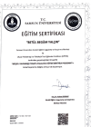 Psk. Betül Begüm Yalçın Psikoloji sertifikası