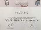 Uzm. Dr. Filiz Altıoğlu Çığ Dermatoloji sertifikası