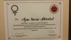 Op. Dr. Ayşe Akbulut Kadın Hastalıkları ve Doğum sertifikası