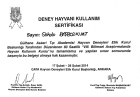 Uzm. Dr. Gökalp Başbozkurt Çocuk Sağlığı ve Hastalıkları sertifikası