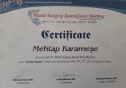Doç. Dr. Mehtap Karameşe Plastik Rekonstrüktif ve Estetik Cerrahi sertifikası