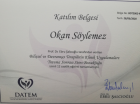 Uzm. Psk. Okan Söylemez Psikoloji sertifikası
