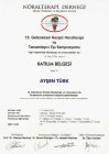 Uzm. Dr. Ayşen Türk Spor Hekimliği sertifikası