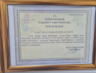 Op. Dr. Rabia Başer Açıkgöz Kadın Hastalıkları ve Doğum sertifikası