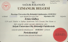 Uzm. Dt. Erkin Gülbey Periodontoloji (Dişeti Hastalıkları) sertifikası