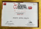 Uzm. Dr. Dt. Merve Bayel Akgül Diş Hekimi sertifikası