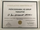 Uzm. Kl. Psk. Sezin Çelikkanat Mısırlı Psikoloji sertifikası