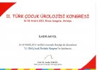 Doç. Dr. İlker Akyol Üroloji sertifikası