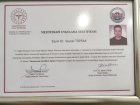 Op. Dr. Veysel Toprak Kadın Hastalıkları ve Doğum sertifikası