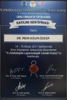 Op. Dr. İrem Güler Özgür Kadın Hastalıkları ve Doğum sertifikası