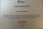 Uzm. Psk. Emine Bektaş Psikoloji sertifikası