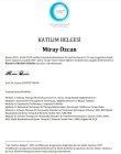 Uzm. Kl. Psk. Miray Özcan Psikoloji sertifikası