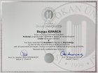Uzm. Kl. Psk. Duygu Karaca Psikoloji sertifikası