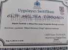 Psk. Elif Melisa Türkmen Psikoloji sertifikası