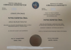 Dyt. Rumeysa Önal Diyetisyen sertifikası
