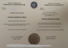 Dyt. Rumeysa Önal Diyetisyen sertifikası
