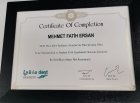 Dt. Mehmet Fatih Ersan Diş Hekimi sertifikası