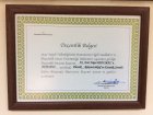 Doç. Dr. Avni Tolga Eryılmaz Plastik Rekonstrüktif ve Estetik Cerrahi sertifikası