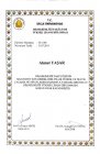Uzm. Dt. Ahmet Yaşar Diş Hekimi sertifikası