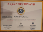 Psk. Rumeysa Altunbaş Eryılmaz Psikoloji sertifikası