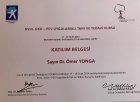 Op. Dr. Ömer Yonga Ortopedi ve Travmatoloji sertifikası