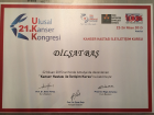 Uzm. Dyt. Dilşat Baş Diyetisyen sertifikası
