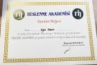 Uzm. Dyt. Aylin Fırat Diyetisyen sertifikası