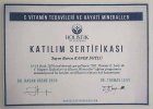 Uzm. Dr. Burcu Kaner Soylu Fiziksel Tıp ve Rehabilitasyon sertifikası
