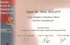 Uzm. Dr. Melis Mosavi Dermatoloji sertifikası