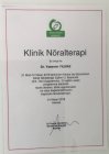 Dr. Yasemin Yılmaz Geleneksel ve Tamamlayıcı Tıp sertifikası