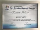 Dr. Dt. Baran Talay Diş Hekimi sertifikası