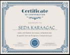 Psk. Seda Karaağaç Psikoloji sertifikası