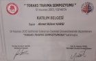 Doç. Dr. Ahmet Bülent Kargı Göğüs Cerrahisi sertifikası