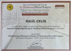 Dr. Öğr. Üyesi Halil Çelik Diş Hekimi sertifikası